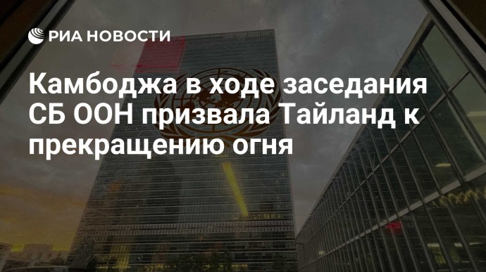 Камбоджа в ходе заседания СБ ООН призвала Тайланд к прекращению огня