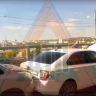 На Бауманском путепроводе в Пензе произошла массовая авария, движение осложнено