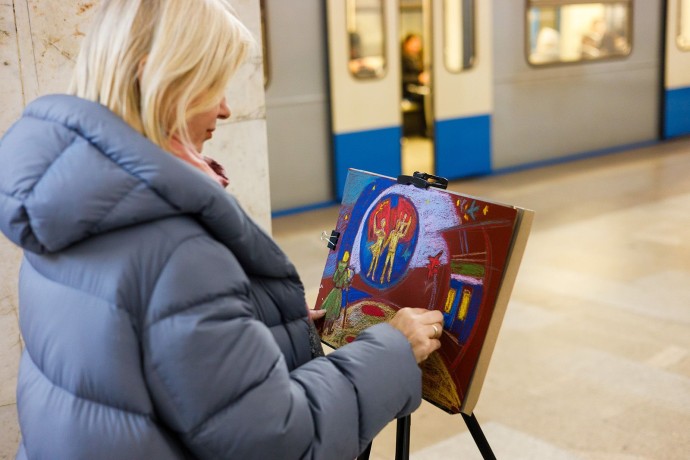 На станции метро «Полянка» открыли 11-ю площадку проекта «Искусство в метро» На станции метро «Полянка» открыли 11-ю площадку проекта «Искусство в метро»