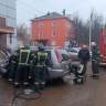 В Узловой 7 пожарных тушили возгорание в автомобиле