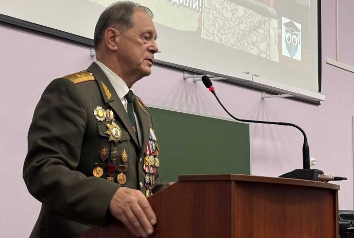 Студенты ТулГУ пообщались с ветераном органов госбезопасности Владимиром Лебедевым