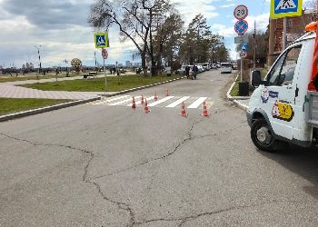 Порядка 40 тысяч «квадратов» разметки обновили в Благовещенске