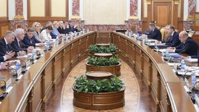 Встреча Михаила Мишустина с депутатами фракции партии «Единая Россия» в Государственной Думе