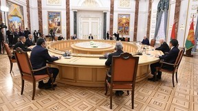 Михаил Мишустин принял участие во встрече Президента Белоруссии Александра Лукашенко с главами делегаций государств - участников заседания Евразийского межправительственного совета