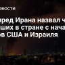 Постпред Ирана назвал число погибших в стране с начала ударов США и Израиля