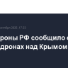 Минобороны РФ сообщило о пяти сбитых дронах над Крымом