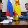 Дмитрий Патрушев и глава Чувашской Республики Олег Николаев обсудили развитие агропромышленного комплекса и вопросы экологии региона