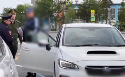 Рейд на дорогах провели силовики в Южно-Сахалинске