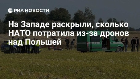 На Западе раскрыли, сколько НАТО потратила из-за дронов над Польшей