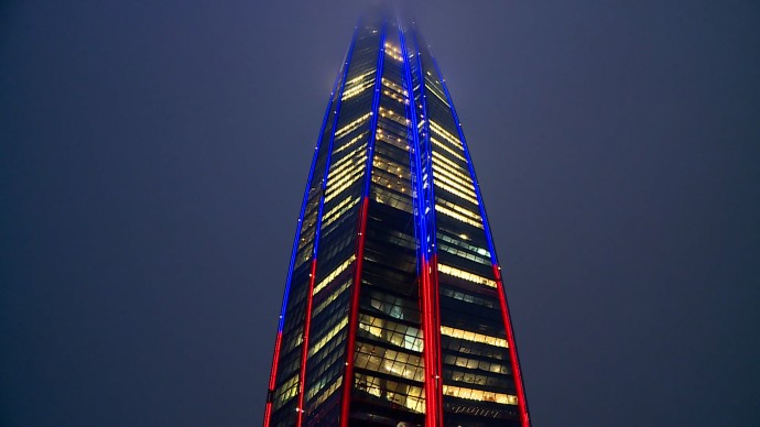 «Лахта Центр» окрасится триколором в День народного единства