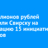 30 миллионов рублей выделили Свирску на реализацию 15 инициативных проектов