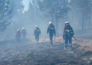 Амурские пожарные помогли отбить от огня поселок в Забайкалье