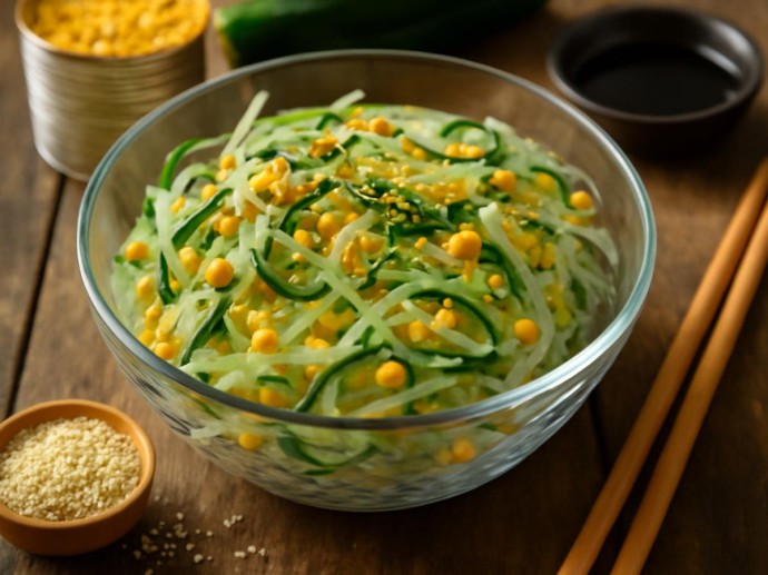 Этот салат с фунчозой можно приготовить за 10 минут — идеальный рецепт для любого времени года Этот салат с фунчозой можно приготовить за 10 минут — идеальный рецепт для любого времени года