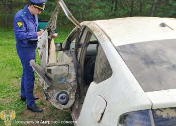 В Серышевском округе подросток на Тойоте устроил ДТП