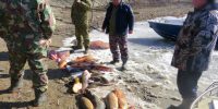 Астраханец поставил сеть в центре города — на Набережной приволжского затона