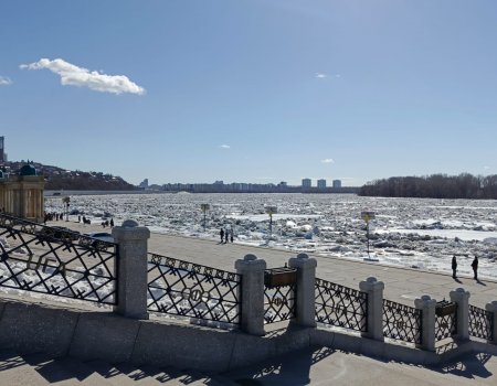 Из-за ледохода в Уфе перекрыли часть Набережной