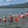 В Бурятии прошёл массовый заплыв на озере Щучье