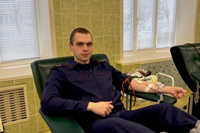 Следователи Тульской области стали донорами крови