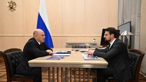 Встреча Михаила Мишустина с генеральным директором АО «Корпорация развития Дальнего Востока и Арктики» Николаем Запрягаевым