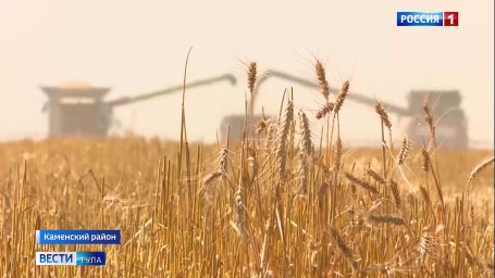 Тульские аграрии намолотили уже 2,5 тонны зерна