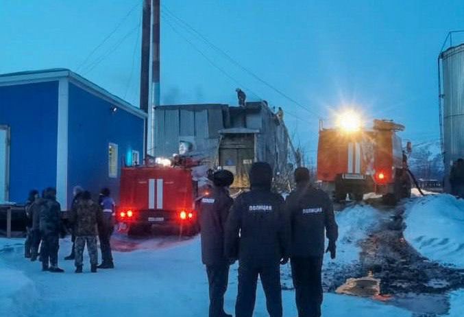 В селе Хонуу ликвидируют последствия пожара в котельной