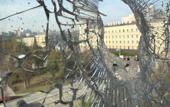 Удар БПЛА по зданию правительства Белгородской области