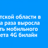 В Иркутской области в полтора раза выросла скорость мобильного интернета 4G билайн