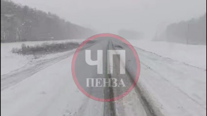 Пензенскую область накрыл мощный снегопад