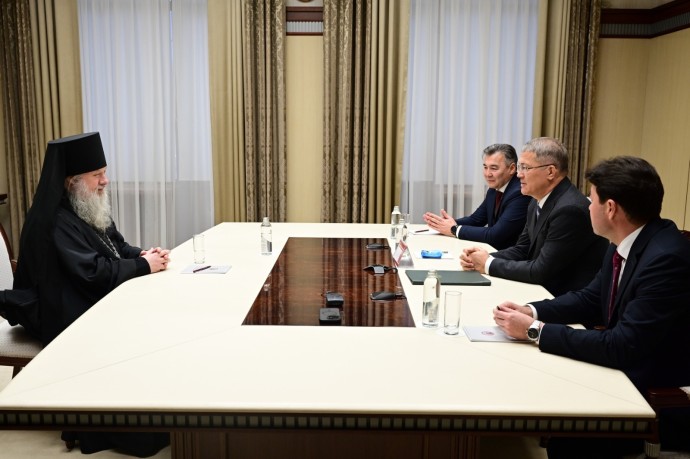 Радий Хабиров встретился с новым главой митрополии Башкирии