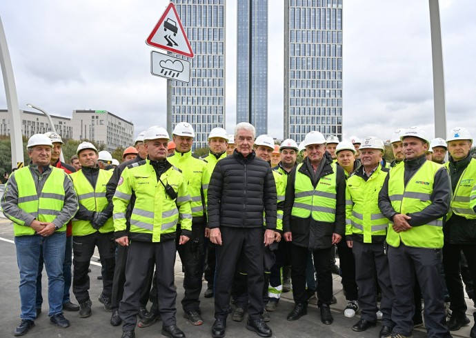 Открыт прямой выезд с Мосфильмовской улицы на Южную рокаду — Собянин