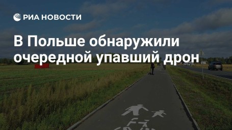 В Польше обнаружили очередной упавший дрон