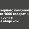 Цех фанерного комбината на площади 4000 квадратных метров горит в Усолье-Сибирском