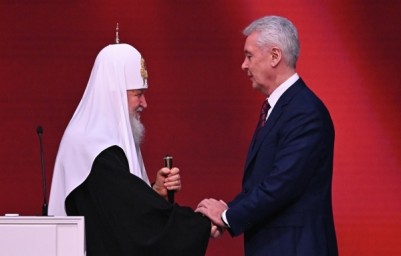 Мэр Москвы поздравил патриарха Московского и всея Руси Кирилла с днём рождения