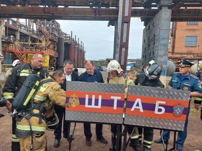 В Башкирии на производственной площадке произошел хлопок газа