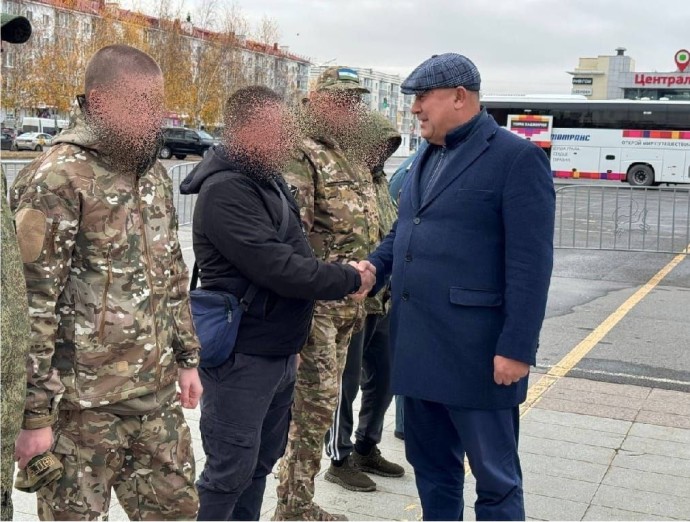 В Уфе проводили на фронт участников СВО