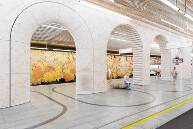 В Москве утверждена архитектурная концепция станции «Кленовый бульвар»