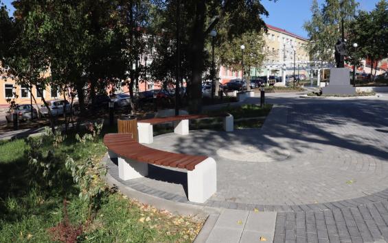 В Курске показали обновлённый сквер «Спутник»