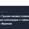 Премьер Грузии назвал ложными обвинения оппозиции о тайных связях страны с Ираном