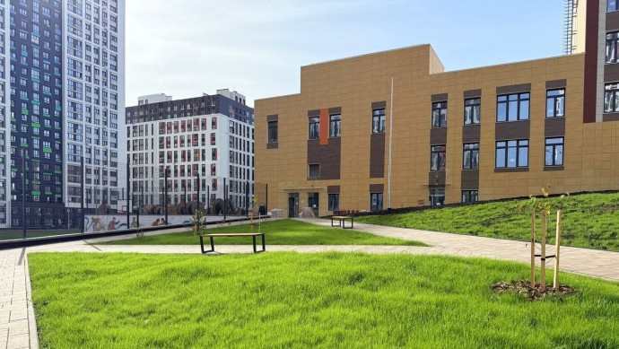 В Уфе в микрорайоне Глумилино готовится к открытию новая школа