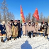 В Кустурском наслеге Якутии встретили Знамя Победы