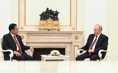 Встреча с исполняющим обязанности Президента Мьянмы Мин Аун Хлайном