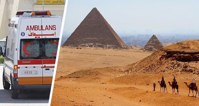 Туристка провалилась глубоко внутрь 4000-летней египетской пирамиды, её  с трудом удалось спасти