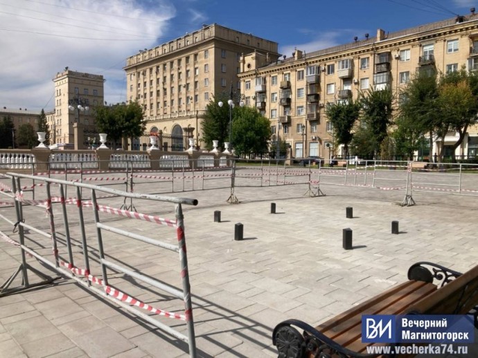 В Магнитогорске началось строительство в популярном у горожан сквере