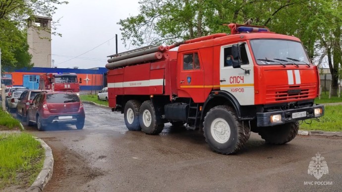В Лянгасово произошел пожар в подъезде дома