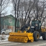 В Благовещенске очистили от снега и наледи почти половину дорог