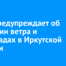 МЧС предупреждает об усилении ветра и снегопадах в Иркутской области