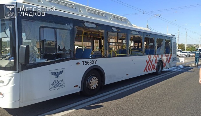 Дрон ВСУ сдетонировал возле пассажирского автобуса в Белгороде