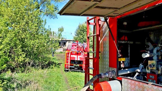 В субботу в Тульской области потушили 7 пожаров