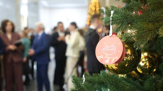 В Государственной Думе стартовала всероссийская благотворительная акция «Елка желаний» В Государственной Думе стартовала всероссийская благотворительная акция «Елка желаний»