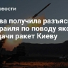 Москва получила разъяснения от Израиля по поводу якобы передачи ракет Киеву